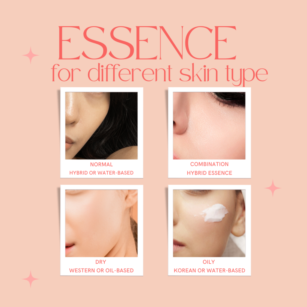 Best Essence according to your skin type.