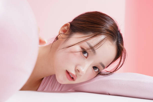 Attractive young korean woman with fresh skin.