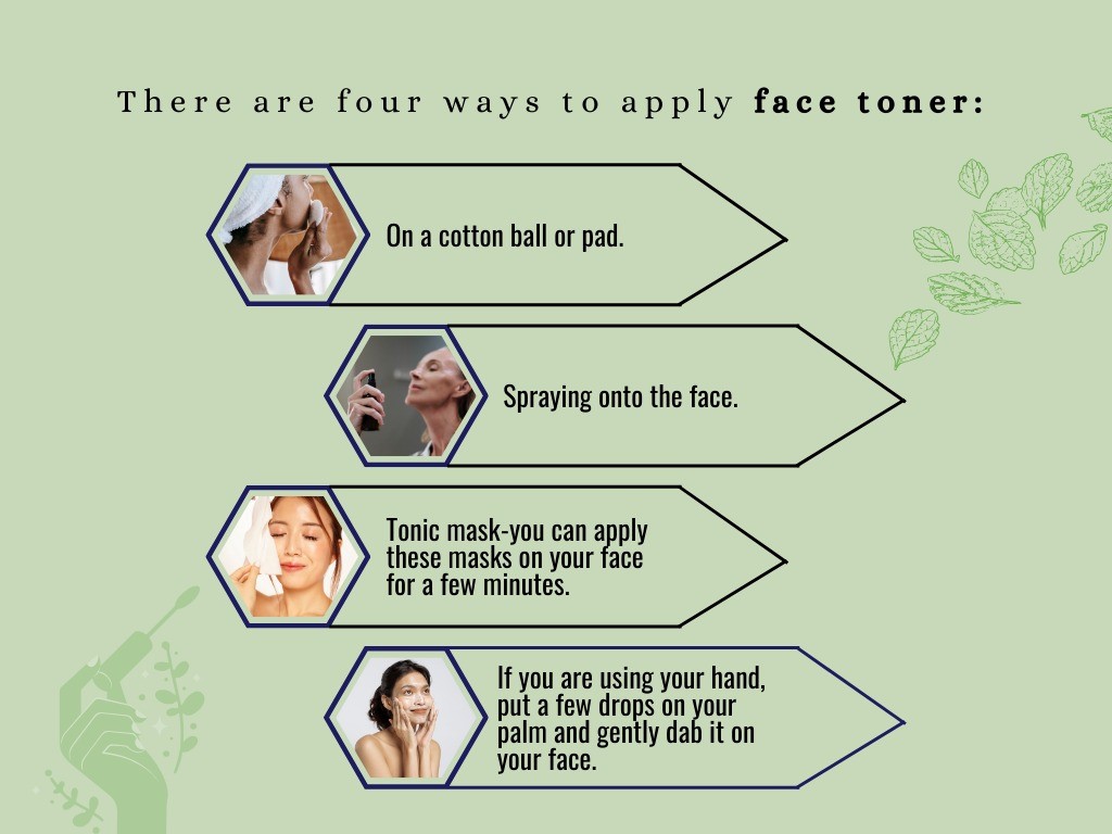Four ways to apply face toner