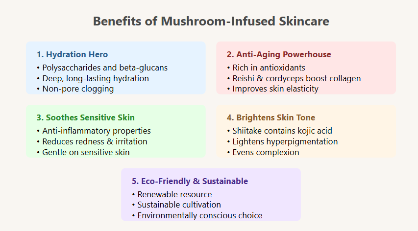 Benefits of Mshroom Infused Skincare