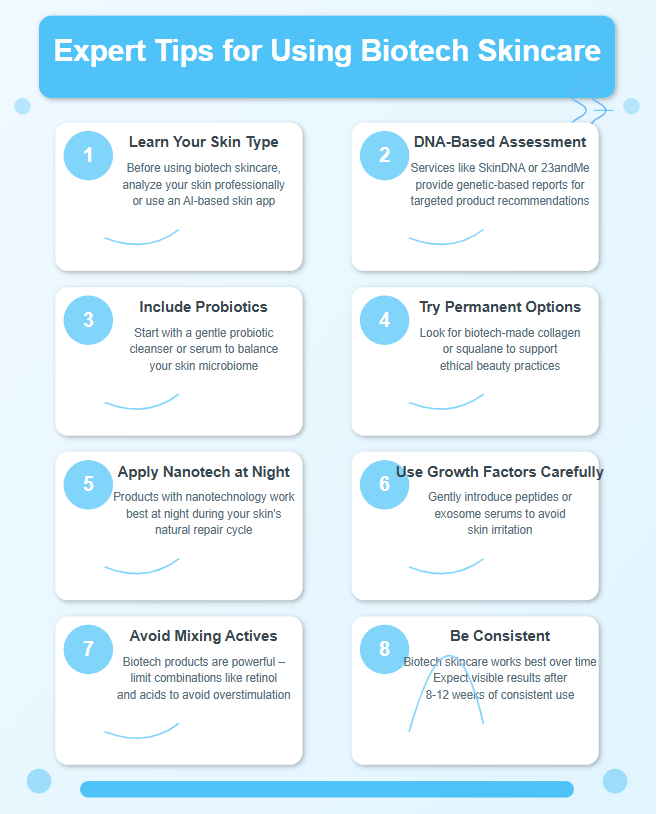 Expert Tips for Using Biotech Skincare Effectively