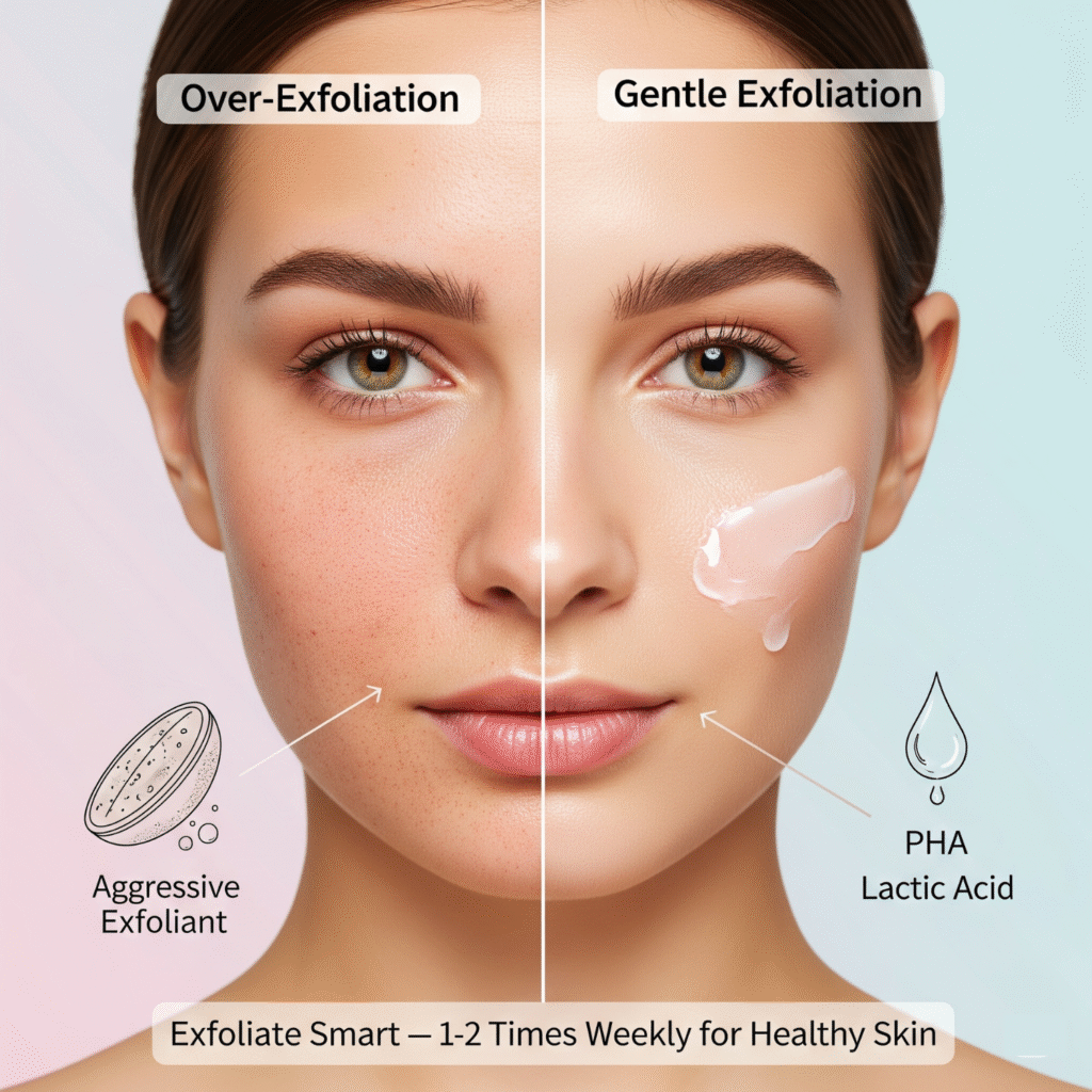 Over-Exfoliating: A Common Morning Skincare Error